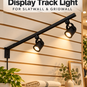 Dual-Head LED Wall Track Display Light for Slatwall & Gridwall