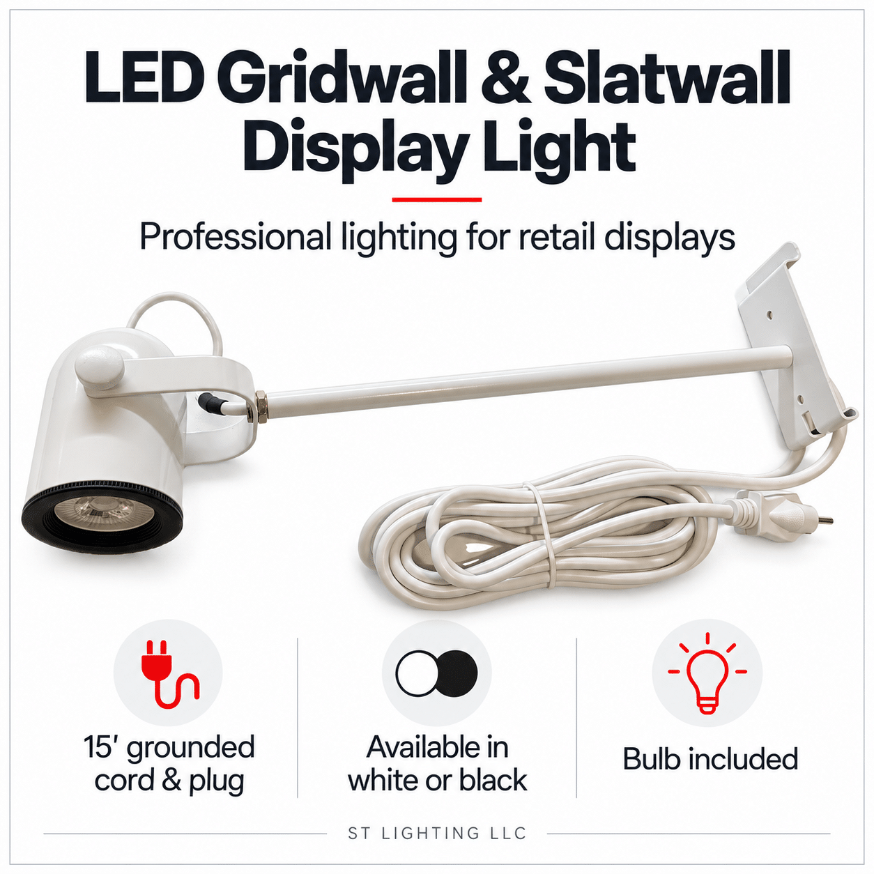 LED Gridwall / Slatwall Display Light - Image 2