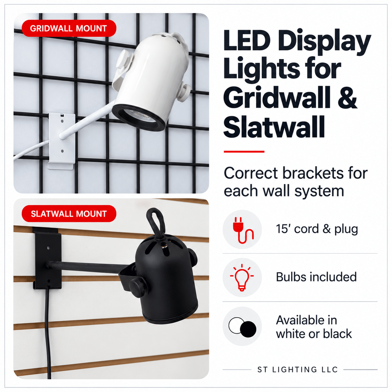 LED Gridwall / Slatwall Display Light - Image 3