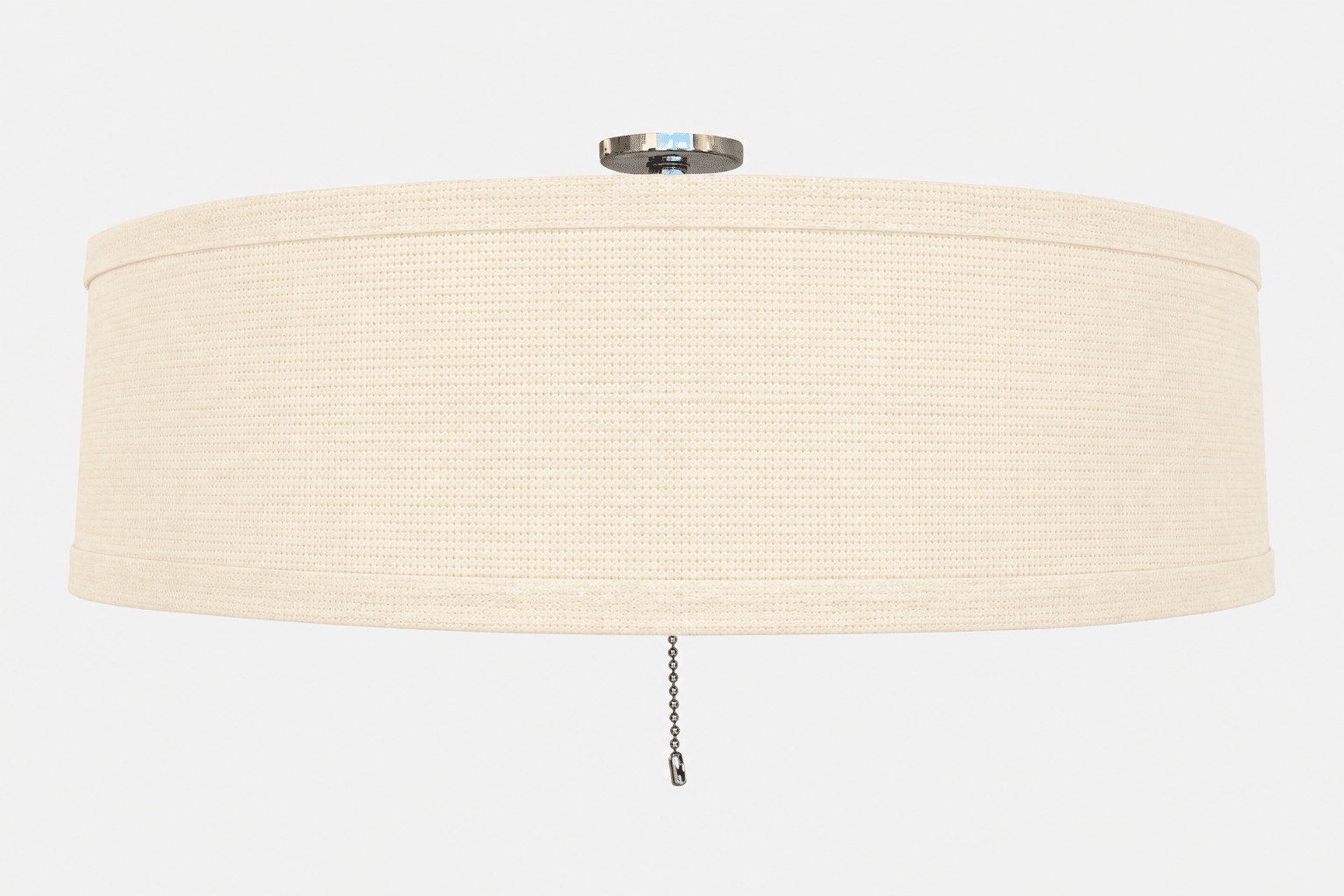 Standard Linen Drum Shade Light Kit for Ceiling Fans - Image 7