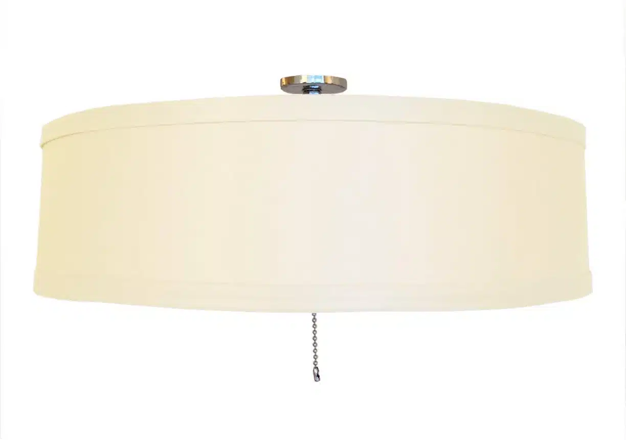 Standard Linen Drum Shade Light Kit for Ceiling Fans - Image 5